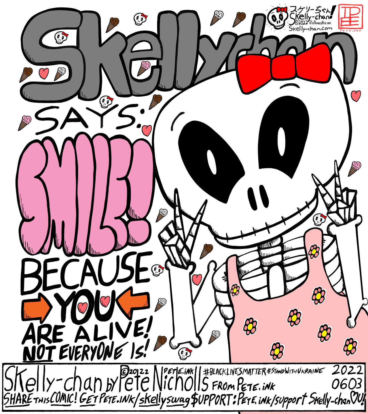 Click here to buy cool Skelly-chan merch!