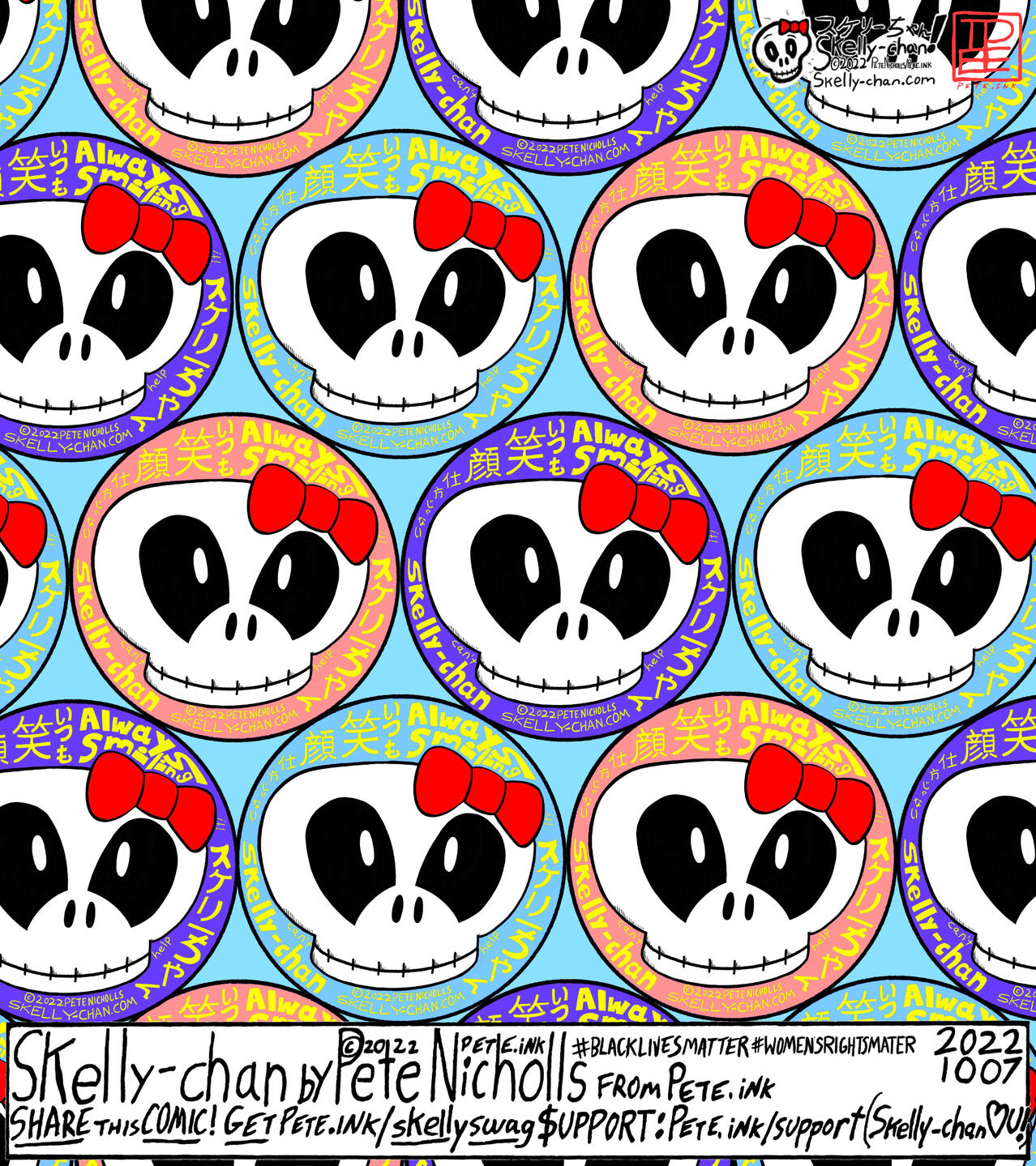 Click here to buy this cool Skelly-chan design on a shirt! Available until 8/4/22!