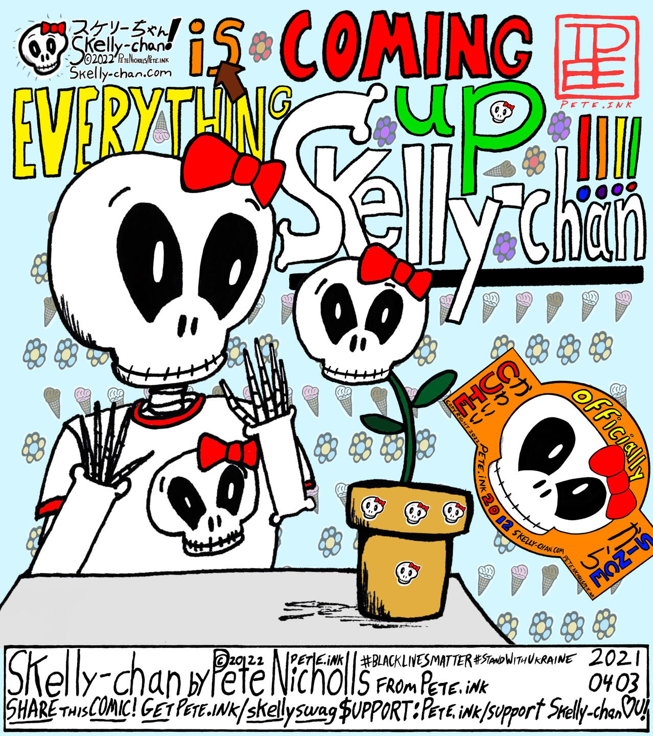 Click here to buy cool Skelly-chan merch!